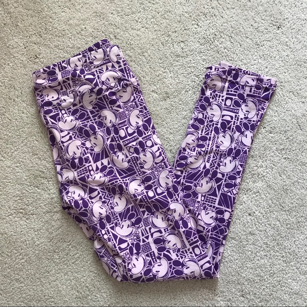 Purple Mickey OS LulaRoe Leggings
